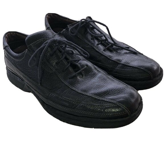 SANDRO MOSCOLONI Tour Mens Black Leather Oxford Comfort Shoes Brazil Sz … main image 10